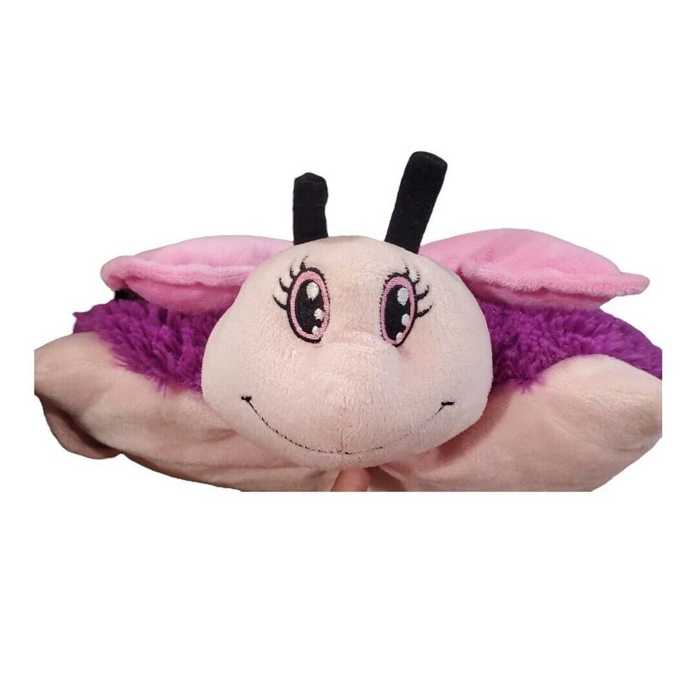 Pillow Pets Pee Wee Pink & Purple Butterfly 12” Stuffed Animal Pillow Plush